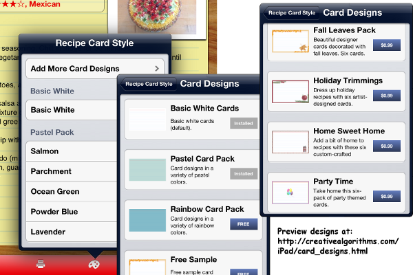 How to find more card designs